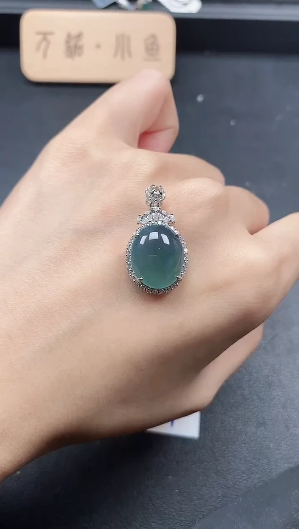 银S925镶嵌戒指翡翠51511