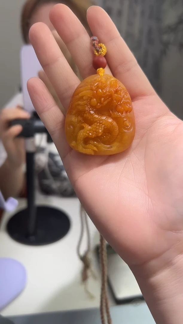 裸石琥珀未镶嵌琥珀蜜蜡吊坠