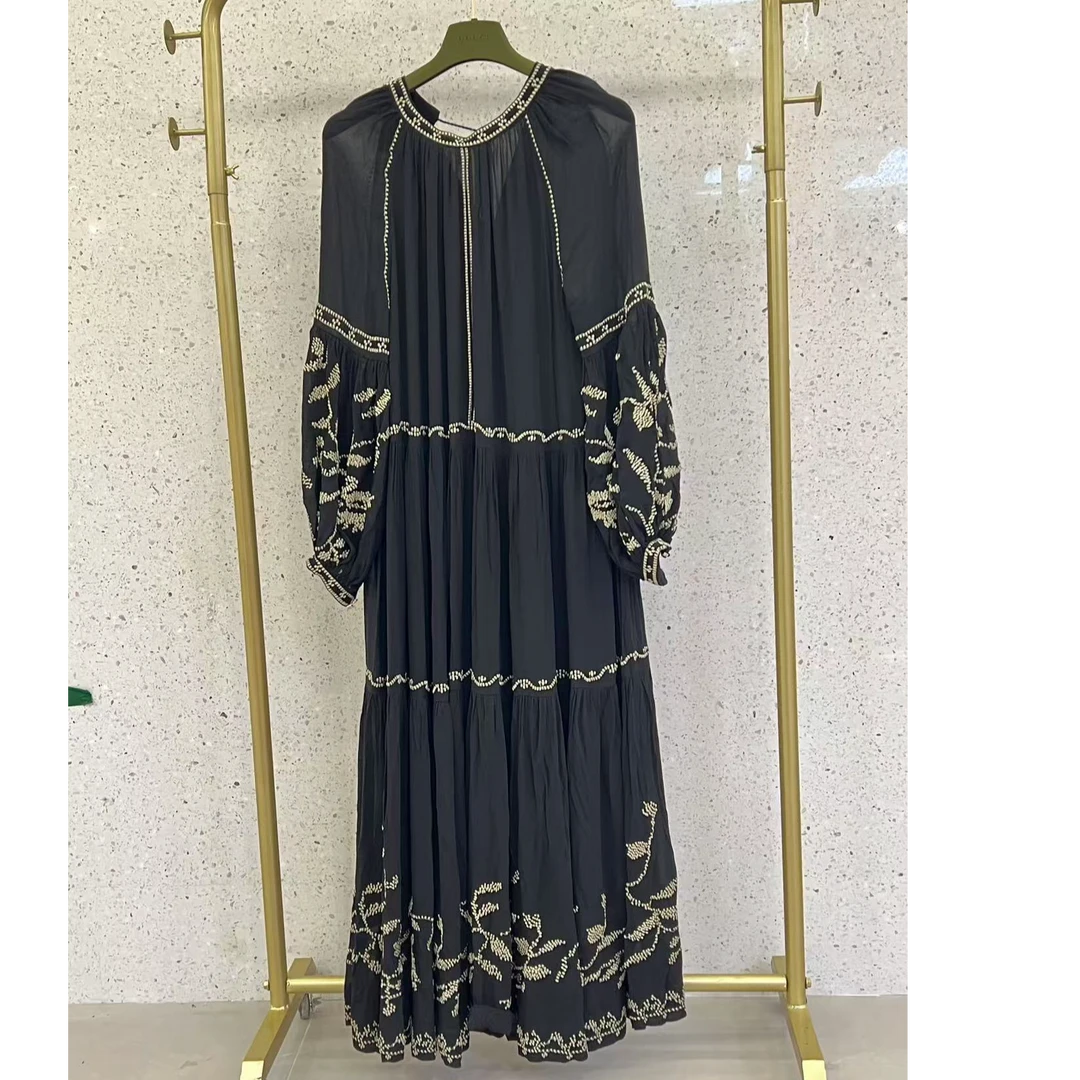 夏日女神真丝长裙