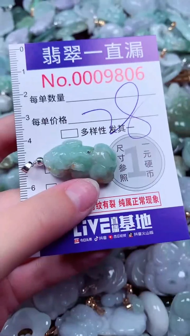 吊坠(不含链)未镶嵌翡翠9806