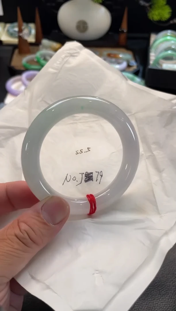 未镶嵌手镯翡翠94号 55.5圆条