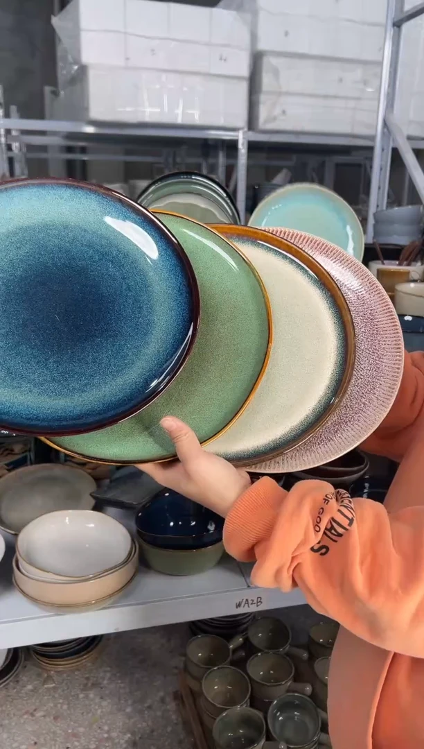 陶瓷外贸尾货瑕疵满20包邮X4 大盘组合