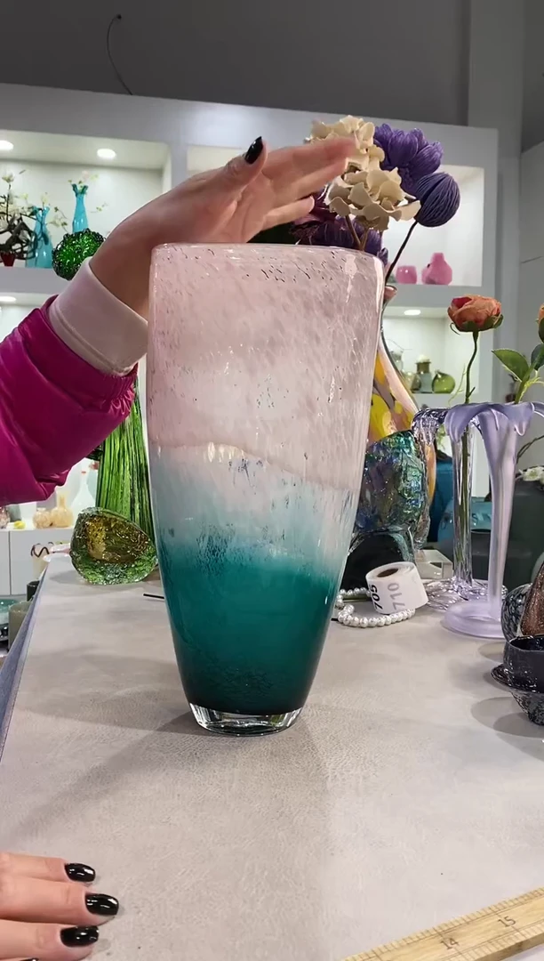 慕忆家手作琉璃花瓶瑕疵