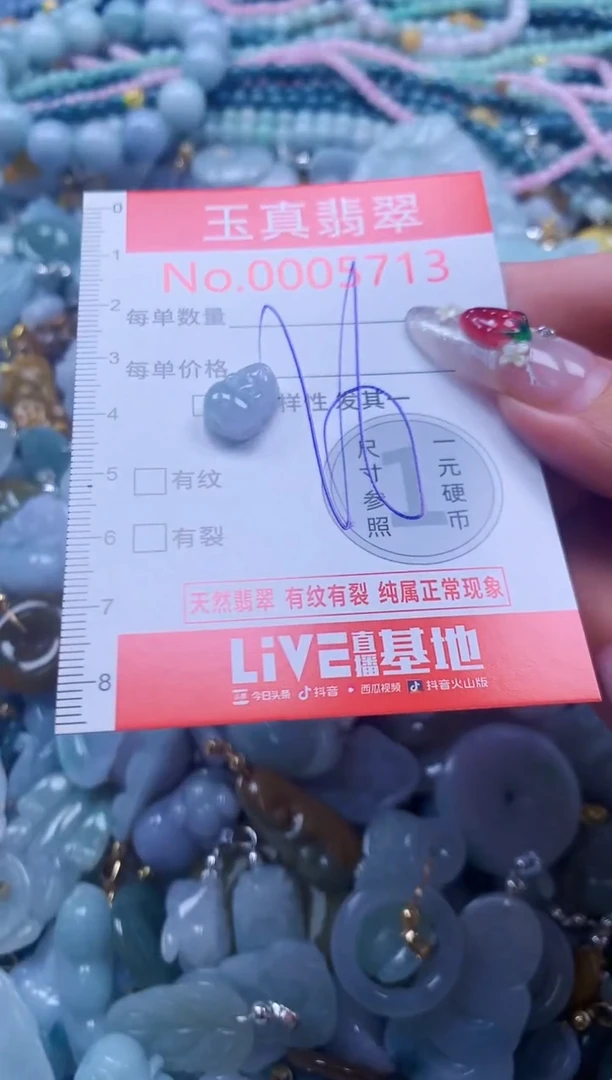 翡翠未镶嵌吊坠(不含链)5713