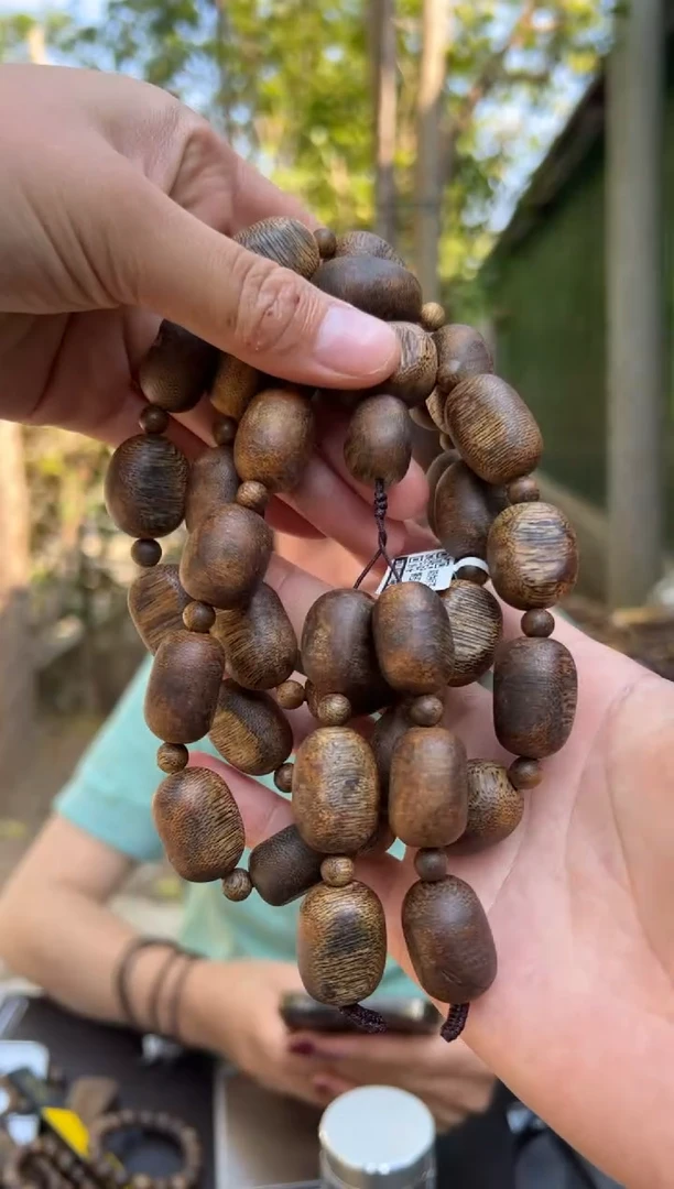 【闪购商品】沉香手串84克绿奇楠老料留疤手串