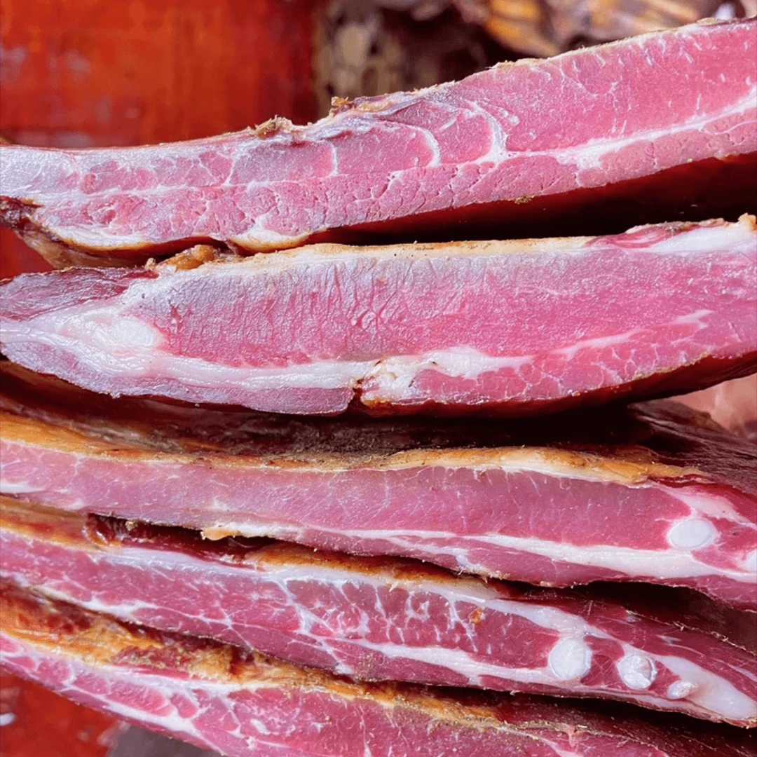 【3斤装】 三角边排肉厚性价比高柏树烟熏排骨正宗特产营养方便储存
