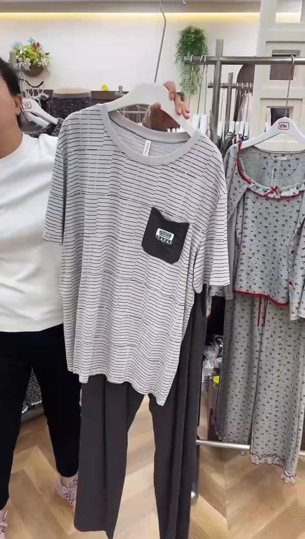 棉W*男款半袖长裤XXL号