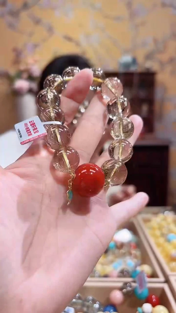 18K金镶嵌手串水晶设计款手串