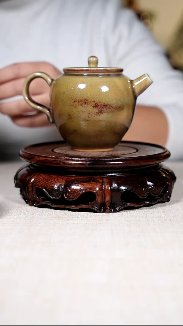 壶钧瓷钧瓷茶器摆件