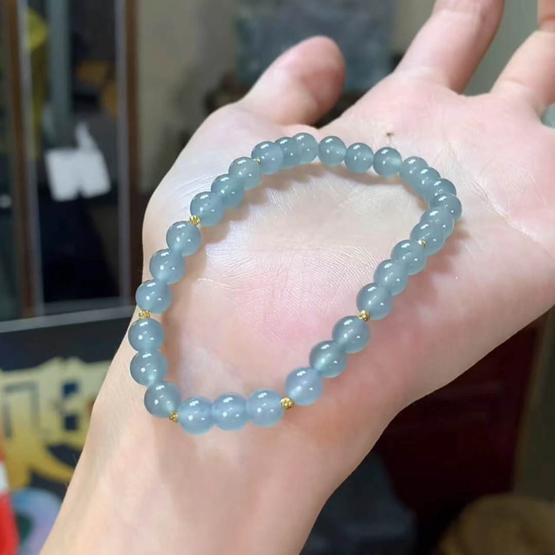 【逍遥】天然A货翡翠圆珠手串*KLMH/05/多样性发/1件