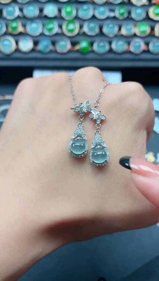 翡翠戒指银S925镶嵌11111