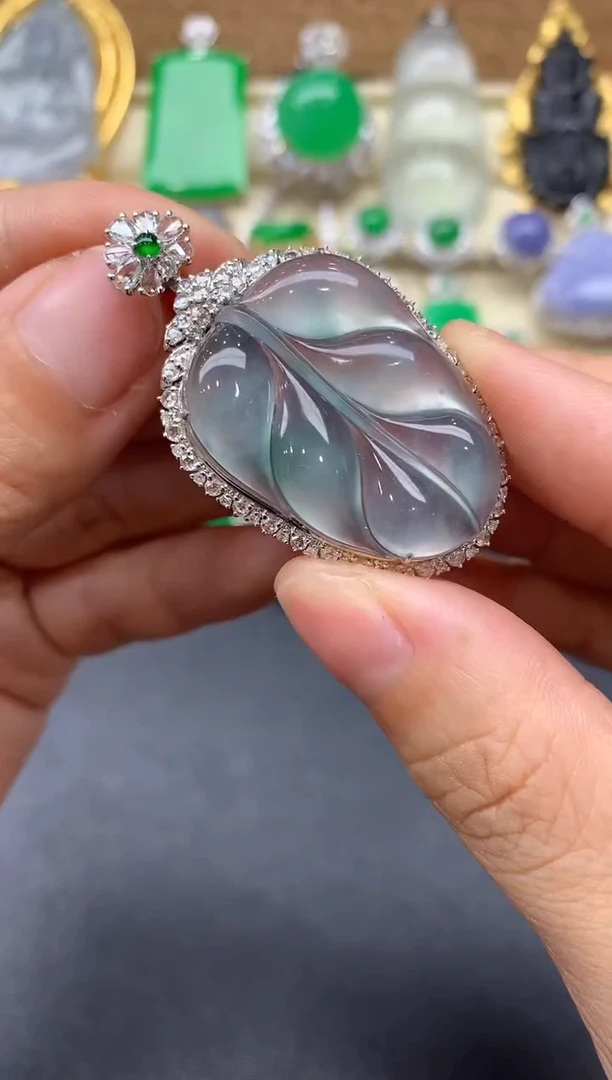 【闪购商品】翡翠颈饰18K金镶嵌680-中国好珍宝