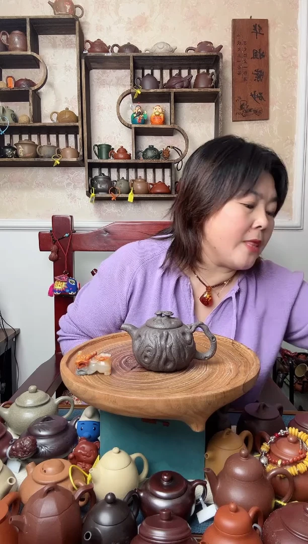 【闪购商品】紫砂茶壶天青   供春 260CC