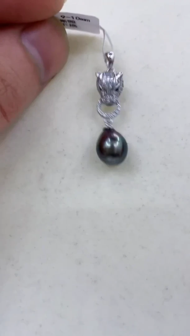 银S925镶嵌颈饰海水珍珠