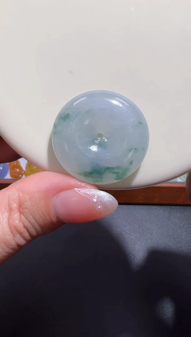 未镶嵌定制翡翠27.2*6.9平安扣