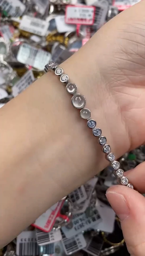 银S925镶嵌戒指翡翠444----2