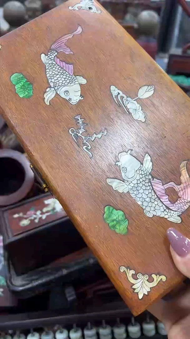 木木沐头淘盒子木雕