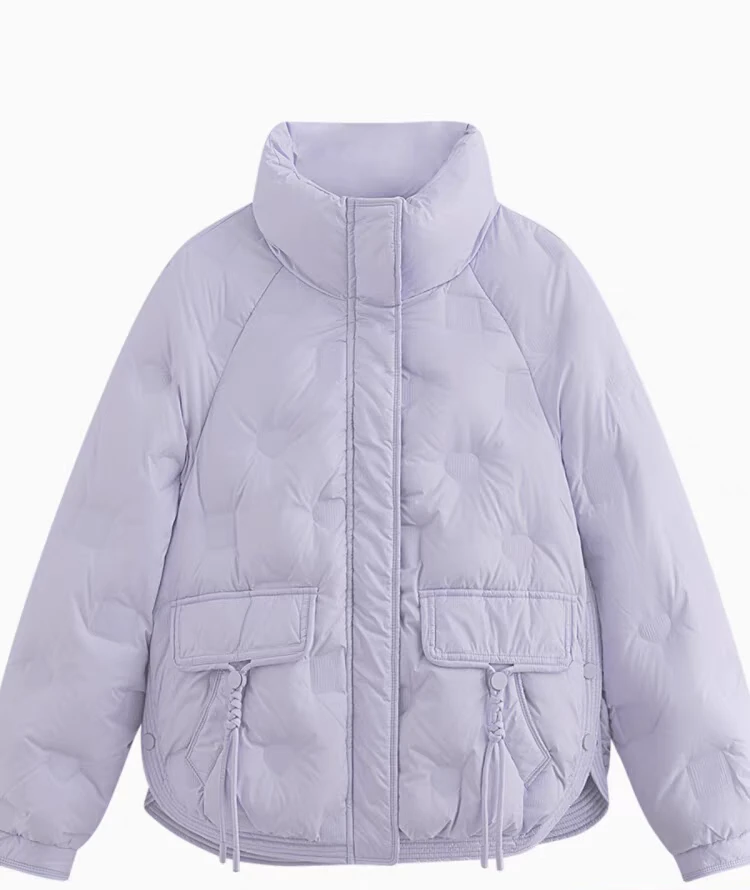 G54短款羽绒服紫色（M衣长65左右)