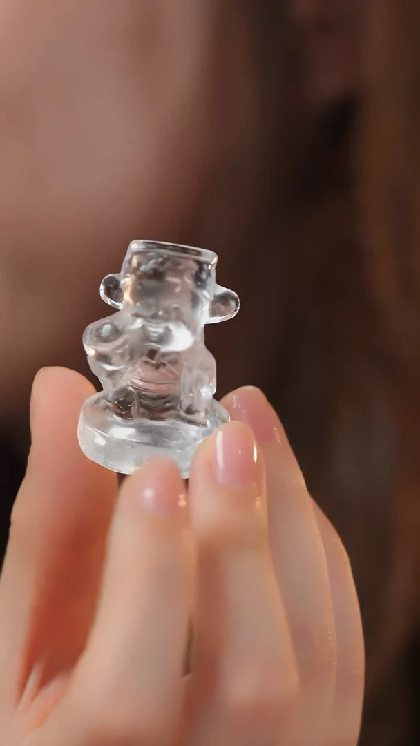 水晶珠宝半成品未镶嵌CLY-1  财姥爷 摆件