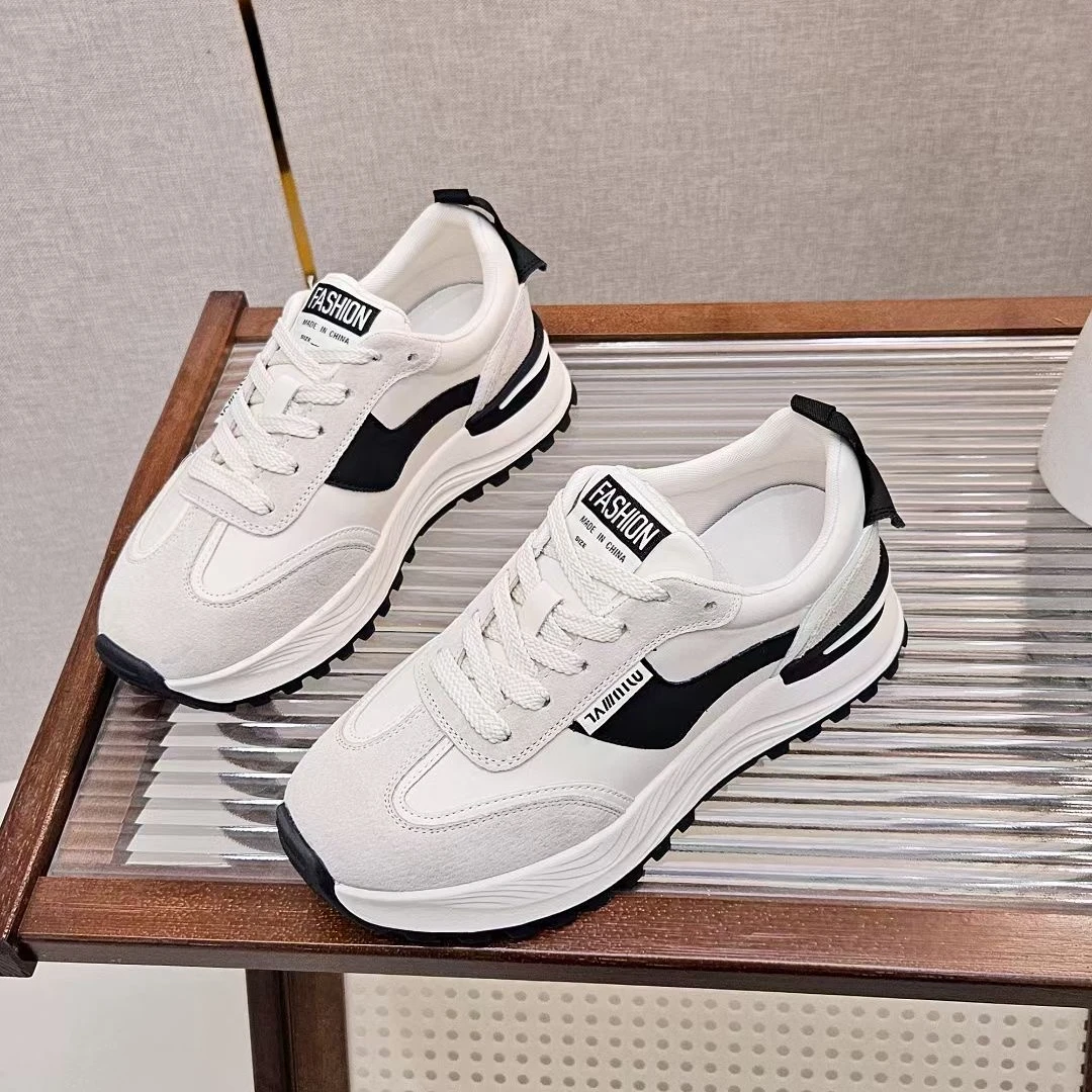 凡希春季厚底阿甘女鞋新款鞋子复古百搭厚底休闲时尚女鞋21605