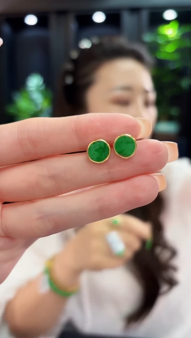 未镶嵌翡翠耳饰缅料A货/多样性发货/一件