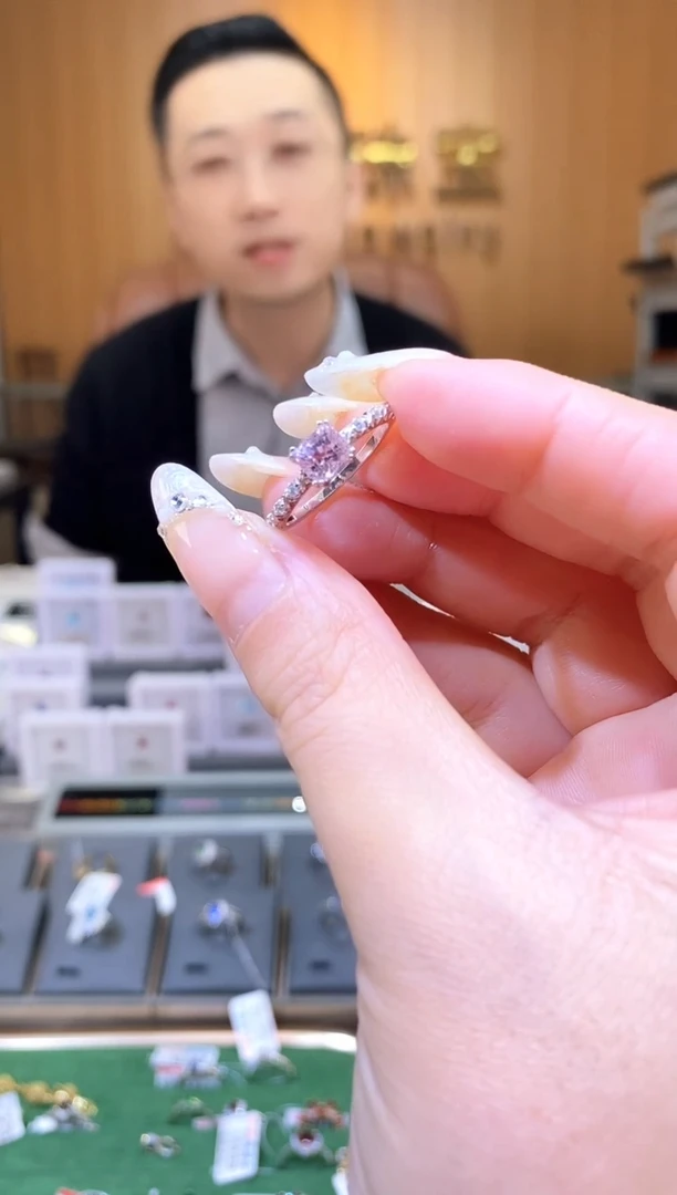 【闪购商品】尖晶石戒指银S925镶嵌天然尖晶石戒指