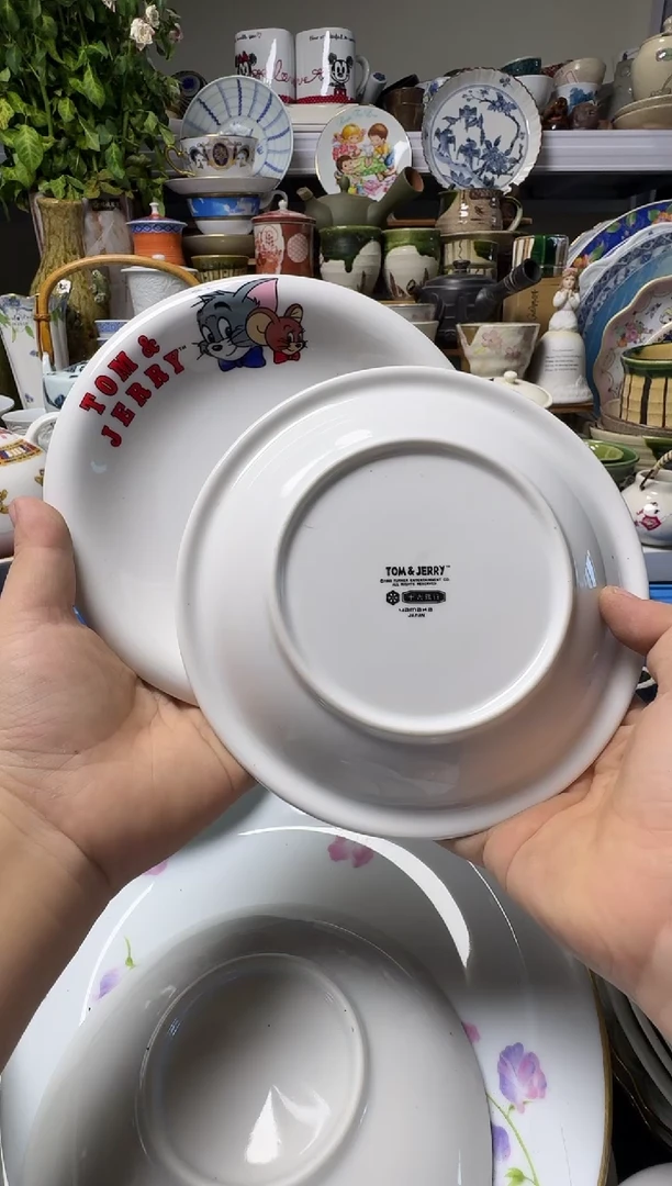 中古瓷器，默认微瑕-亚玛咖的碟子。044