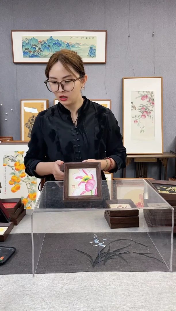 【闪购商品】国画5寸-小摆台作品- 荷花