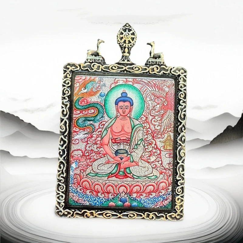 阿弥陀佛 生肖狗猪 唐卡 热贡纯手绘