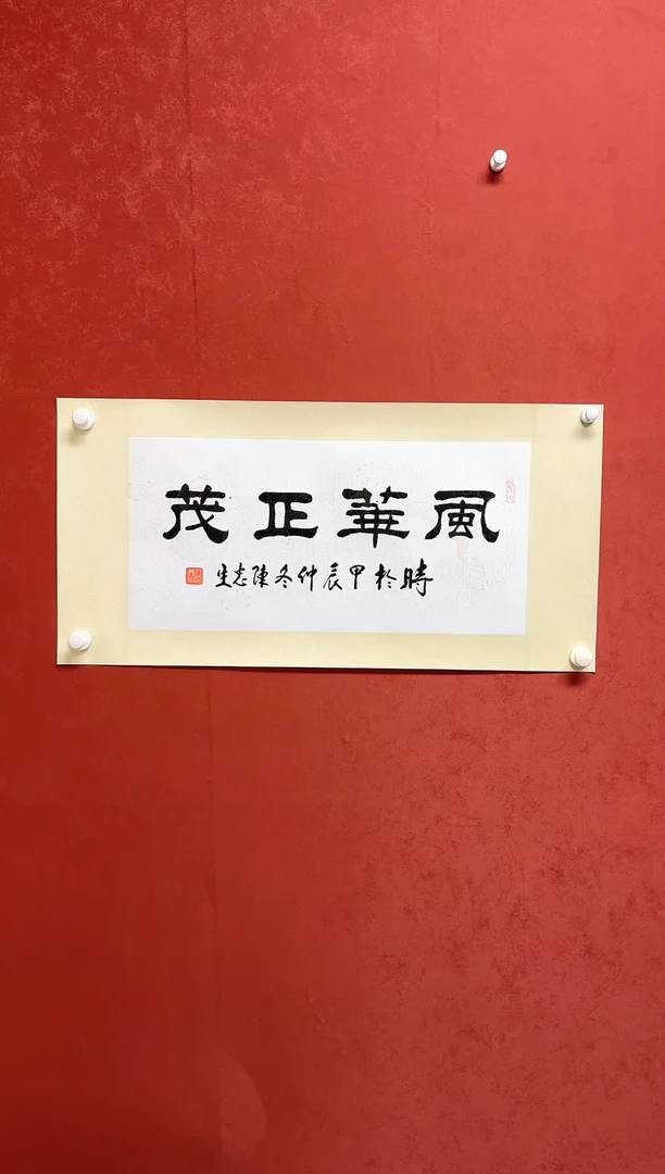 【闪购商品】书法陈忠生书法多字68*34手工托芯
