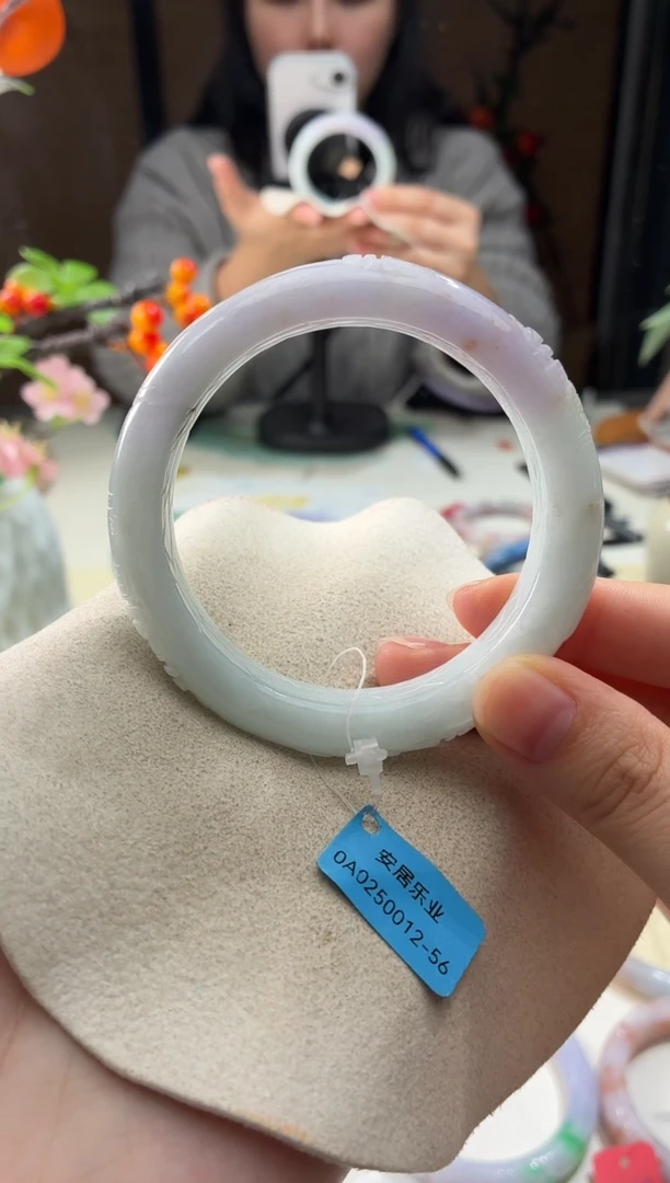 未镶嵌手镯翡翠5  翡翠手镯 56