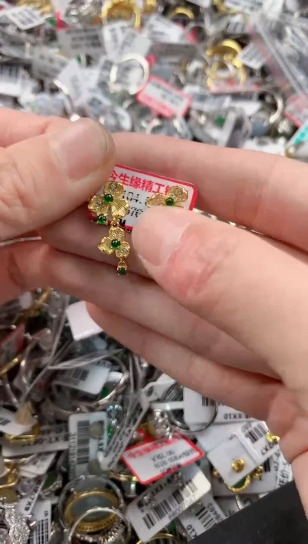 银S925镶嵌戒指翡翠777        7