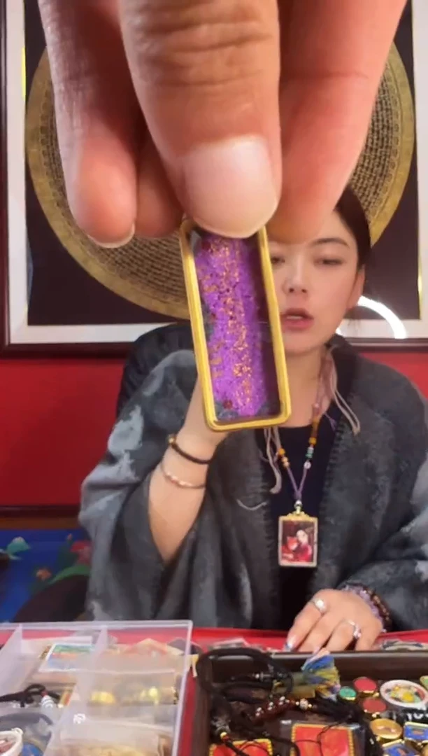 吊坠小长条-热贡纯手绘唐卡