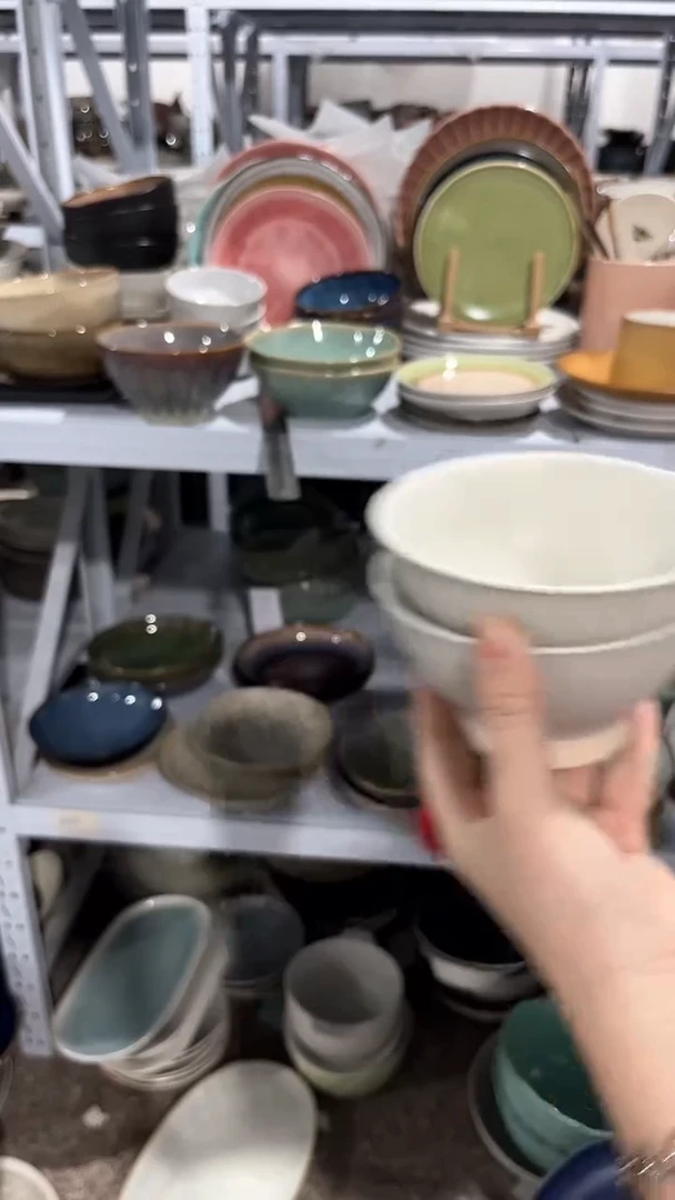 【闪购商品】瓷片外贸尾货瑕疵满20包邮X2 Y灰白饭碗