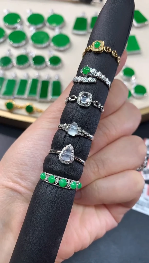 【棒棒糖】翡翠戒指-18K金-多样性发其一-BBT01|CXQ1