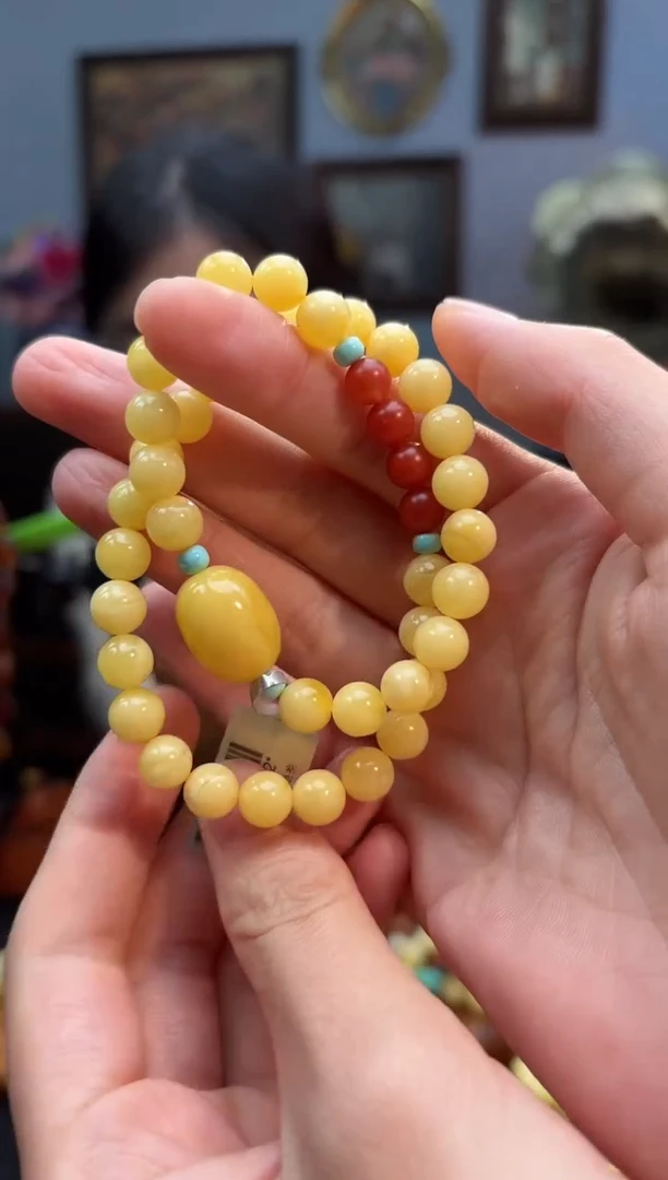 手串蜜蜡未镶嵌多圈手串