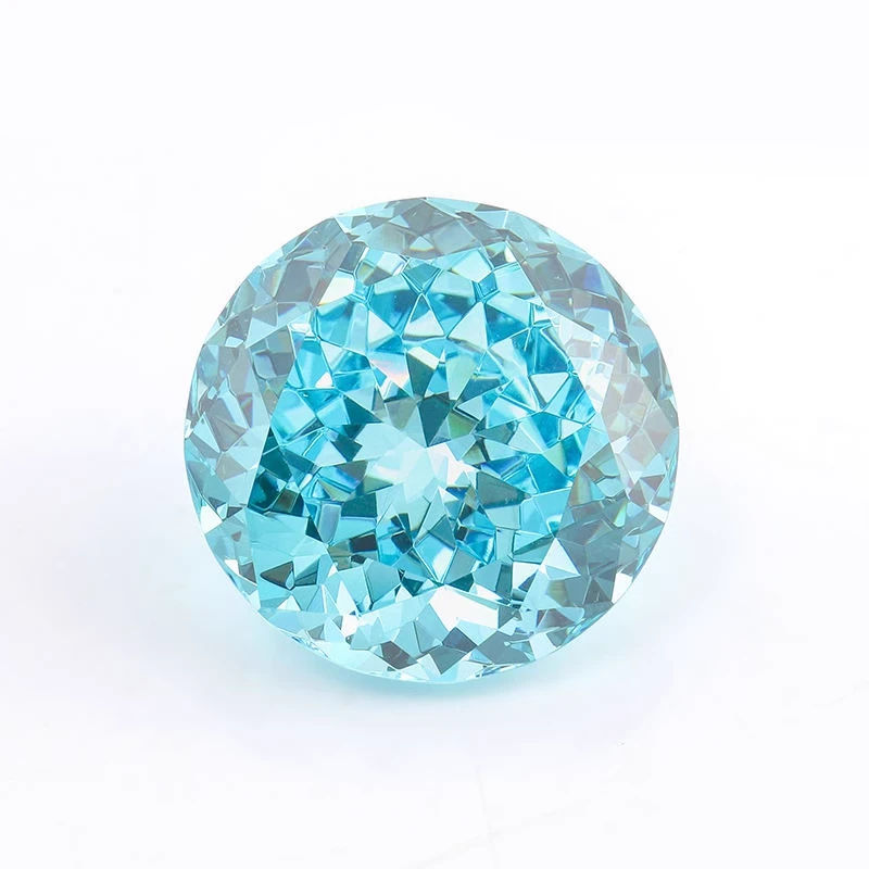 合金锆石耳饰 鸟巢工艺F136【钛合金】8mm