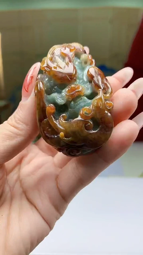 【闪购商品】定制翡翠未镶嵌4902ty-毛货挂件132