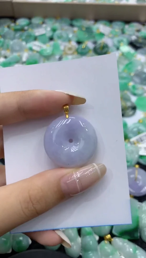 颈饰未镶嵌翡翠天然缅甸翡翠A货