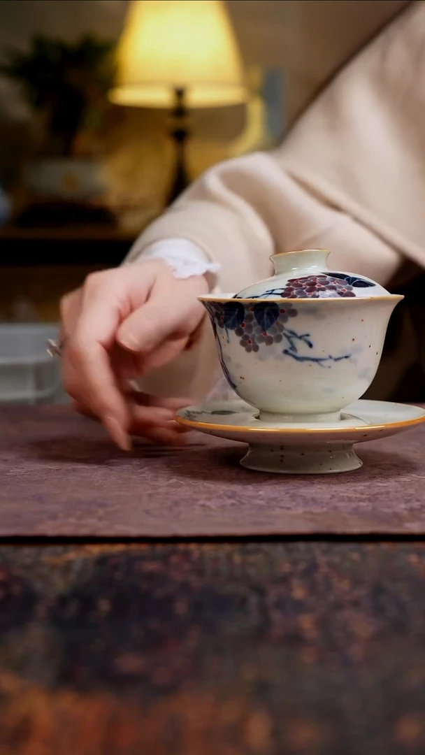 杯景德镇陶瓷杯碗柴烧多人