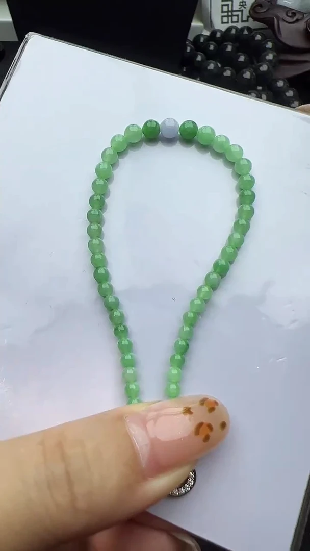 未镶嵌手串翡翠小米珠手串