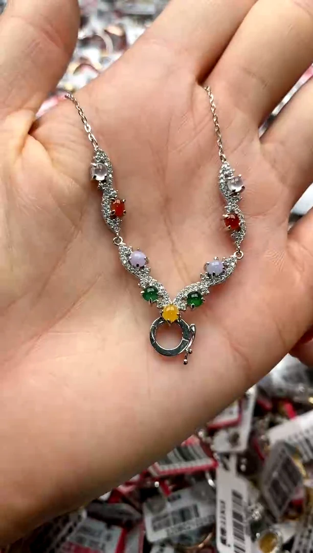 【闪购商品】翡翠戒指银S925镶嵌333333333    5