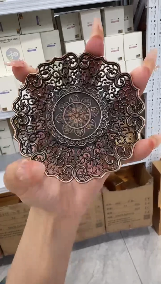 @@禾器铜合金莲花杯垫