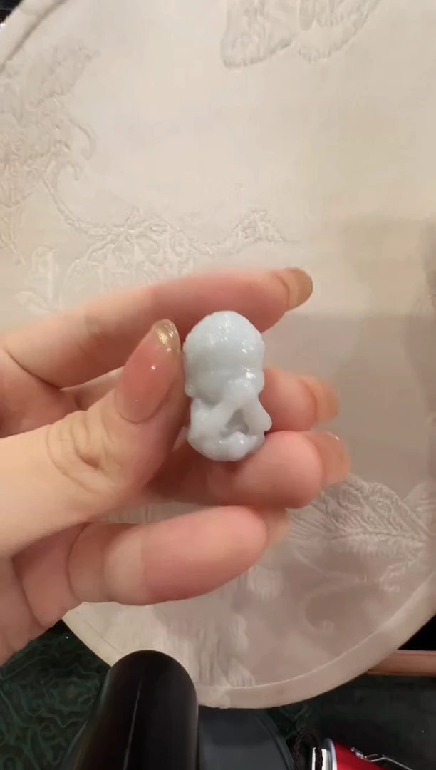 翡翠未镶嵌颈饰国风不说