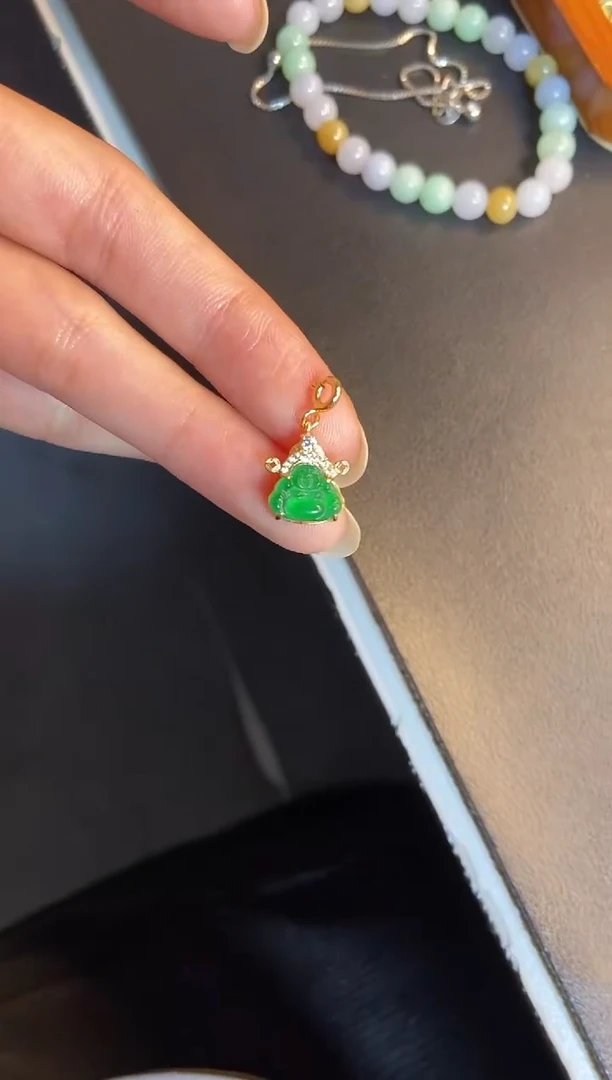 吊坠(不含链)银S925镶嵌翡翠1