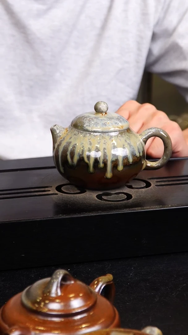 茶壶紫砂宜兴紫砂柴烧