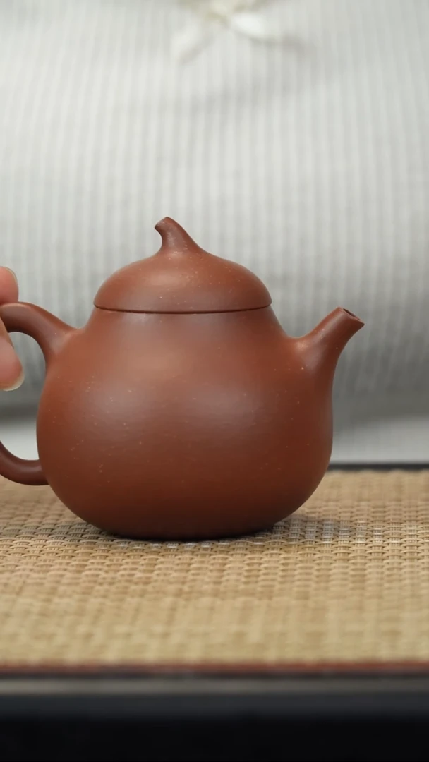 【闪购商品】紫砂茶壶底槽清小茄瓜