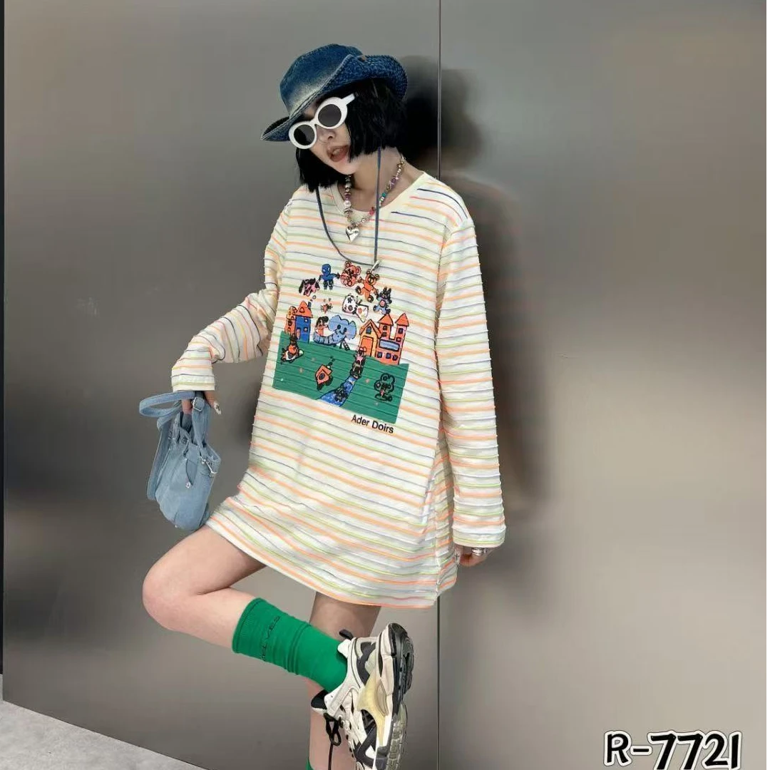 动物乐园上衣7721时尚休闲百搭宽松圆领春款饕餮服饰大码