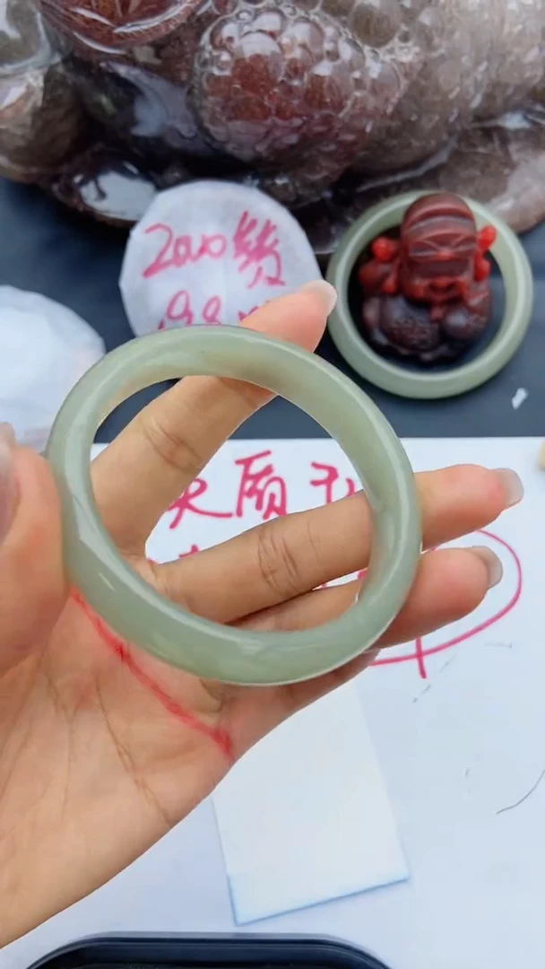 未镶嵌手镯石英质玉A90+55.1