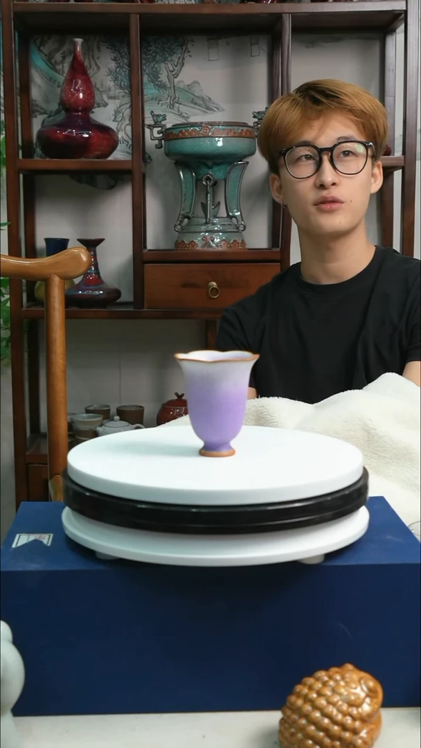 钧瓷香芋紫主人杯卢晓明
